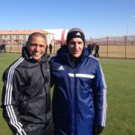 Carlos Lorenzana con Roberto Carlos en Sivasspor